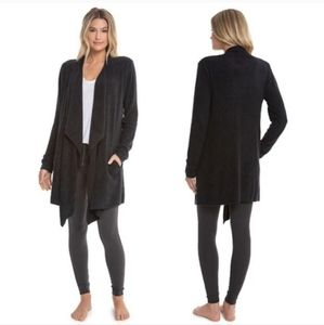 Barefoot Dreams CozyChic Lite Cardigan Black 903 Small/ Medium
